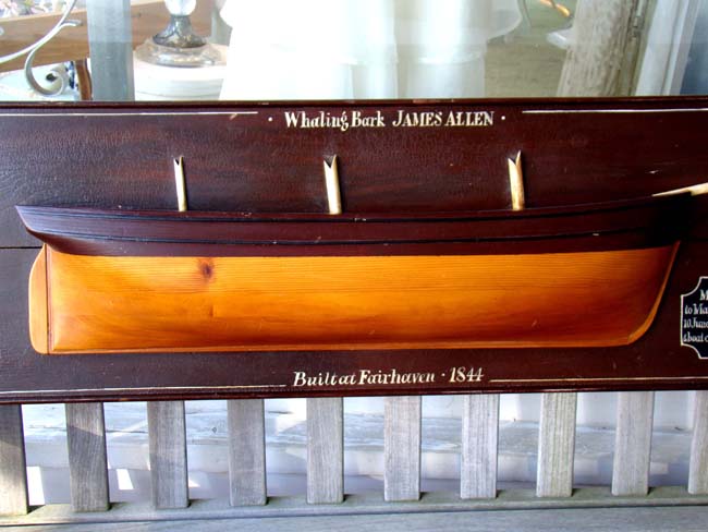 A Half Model of the New Bedford Whaleship "JAMES ALLEN" second half of the 20th century